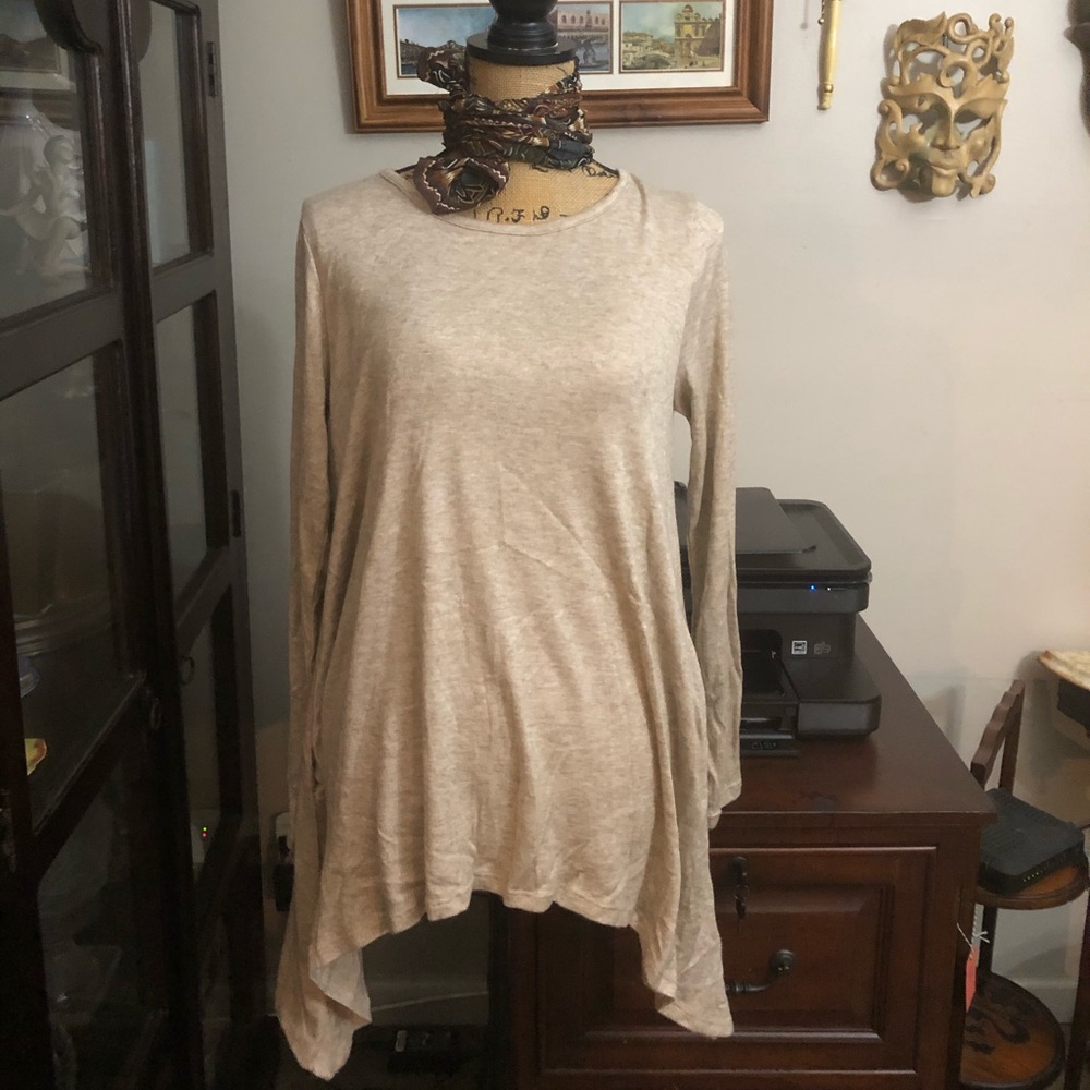SUPER SOFT light mocha top- L